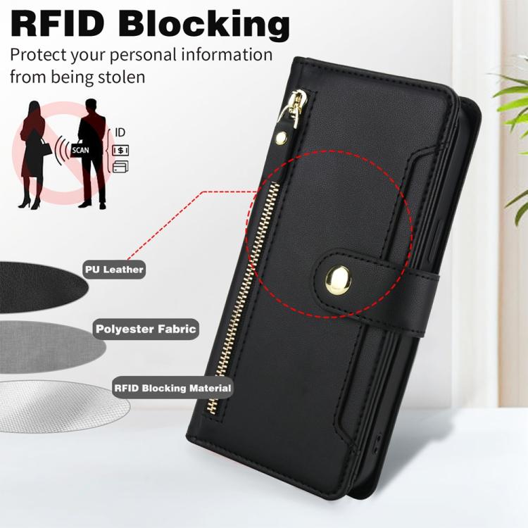 Seven Card Slots Zipper Wallet Leather Phone Case with Lanyard, For Samsung Galaxy S23 Ultra 5G, For Samsung Galaxy S23+ 5G, For Samsung Galaxy S23 5G
