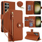 Seven Card Slots Zipper Wallet Leather Phone Case with Lanyard, For Samsung Galaxy S23 Ultra 5G, For Samsung Galaxy S23+ 5G, For Samsung Galaxy S23 5G