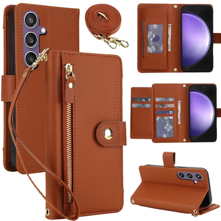 Seven Card Slots Zipper Wallet Leather Phone Case with Lanyard, For Samsung Galaxy S25 FE 5G, For Samsung Galaxy S25 Edge 5G, For Samsung Galaxy S25 5G / S24 5G, For Samsung Galaxy S25+ 5G / S24+ 5G, For Samsung Galaxy S25 Ultra 5G                     ...