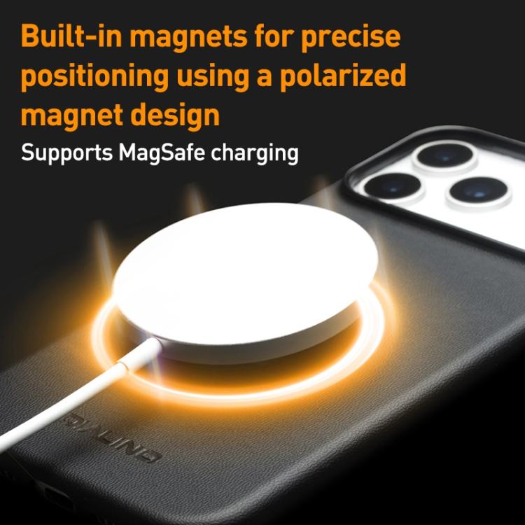 QIALINO Technology Leather MagSafe Phone Case