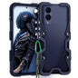 Trigger Design Hollow Metal Frame Phone Case with Lanyard, For Samsung Galaxy S26+ 5G, For Samsung Galaxy S26 Ultra 5G, For Samsung Galaxy S25 FE 5G, For Samsung Galaxy S25 Edge 5G, For Samsung Galaxy S25+ 5G, For Samsung Galaxy S25 Ultra 5G           ...
