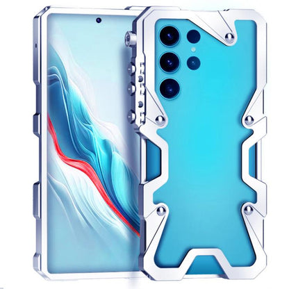 Trigger Design Hollow Metal Frame Phone Case with Lanyard, For Samsung Galaxy S26+ 5G, For Samsung Galaxy S26 Ultra 5G, For Samsung Galaxy S25 FE 5G, For Samsung Galaxy S25 Edge 5G, For Samsung Galaxy S25+ 5G, For Samsung Galaxy S25 Ultra 5G           ...