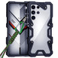 Trigger Design Hollow Metal Frame Phone Case with Lanyard, For Samsung Galaxy S26+ 5G, For Samsung Galaxy S26 Ultra 5G, For Samsung Galaxy S25 FE 5G, For Samsung Galaxy S25 Edge 5G, For Samsung Galaxy S25+ 5G, For Samsung Galaxy S25 Ultra 5G           ...