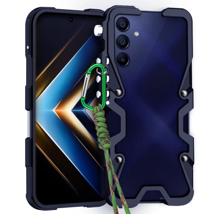 Trigger Design Hollow Metal Frame Phone Case with Lanyard, For Samsung Galaxy S25 FE 5G, For Samsung Galaxy S25 Edge 5G, For Samsung Galaxy S25 5G, For Samsung Galaxy S25+ 5G, For Samsung Galaxy S25 Ultra 5G, For Samsung Galaxy S24 FE 5G               ...