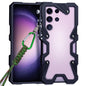 Trigger Design Hollow Metal Frame Phone Case with Lanyard, For Samsung Galaxy S26+ 5G, For Samsung Galaxy S26 Ultra 5G, For Samsung Galaxy S25 FE 5G, For Samsung Galaxy S25 Edge 5G, For Samsung Galaxy S25+ 5G, For Samsung Galaxy S25 Ultra 5G           ...