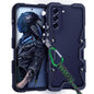 Trigger Design Hollow Metal Frame Phone Case with Lanyard, For Samsung Galaxy S26+ 5G, For Samsung Galaxy S26 Ultra 5G, For Samsung Galaxy S25 FE 5G, For Samsung Galaxy S25 Edge 5G, For Samsung Galaxy S25+ 5G, For Samsung Galaxy S25 Ultra 5G           ...