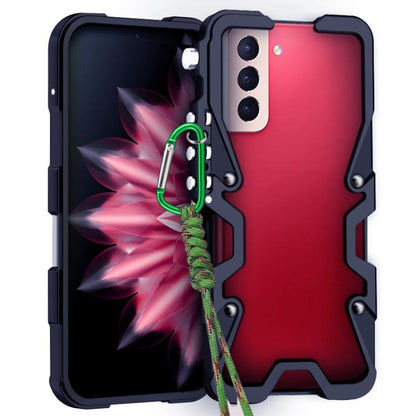 Trigger Design Hollow Metal Frame Phone Case with Lanyard, For Samsung Galaxy S26+ 5G, For Samsung Galaxy S26 Ultra 5G, For Samsung Galaxy S25 FE 5G, For Samsung Galaxy S25 Edge 5G, For Samsung Galaxy S25+ 5G, For Samsung Galaxy S25 Ultra 5G           ...