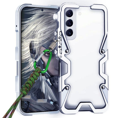 Trigger Design Hollow Metal Frame Phone Case with Lanyard, For Samsung Galaxy S26+ 5G, For Samsung Galaxy S26 Ultra 5G, For Samsung Galaxy S25 FE 5G, For Samsung Galaxy S25 Edge 5G, For Samsung Galaxy S25+ 5G, For Samsung Galaxy S25 Ultra 5G           ...