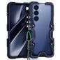 Trigger Design Hollow Metal Frame Phone Case with Lanyard, For Samsung Galaxy S26+ 5G, For Samsung Galaxy S26 Ultra 5G, For Samsung Galaxy S25 FE 5G, For Samsung Galaxy S25 Edge 5G, For Samsung Galaxy S25+ 5G, For Samsung Galaxy S25 Ultra 5G           ...