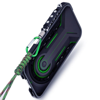 Trigger Design Hollow Metal Frame Phone Case with Lanyard, For Samsung Galaxy S26+ 5G, For Samsung Galaxy S26 Ultra 5G, For Samsung Galaxy S25 FE 5G, For Samsung Galaxy S25 Edge 5G, For Samsung Galaxy S25+ 5G, For Samsung Galaxy S25 Ultra 5G           ...