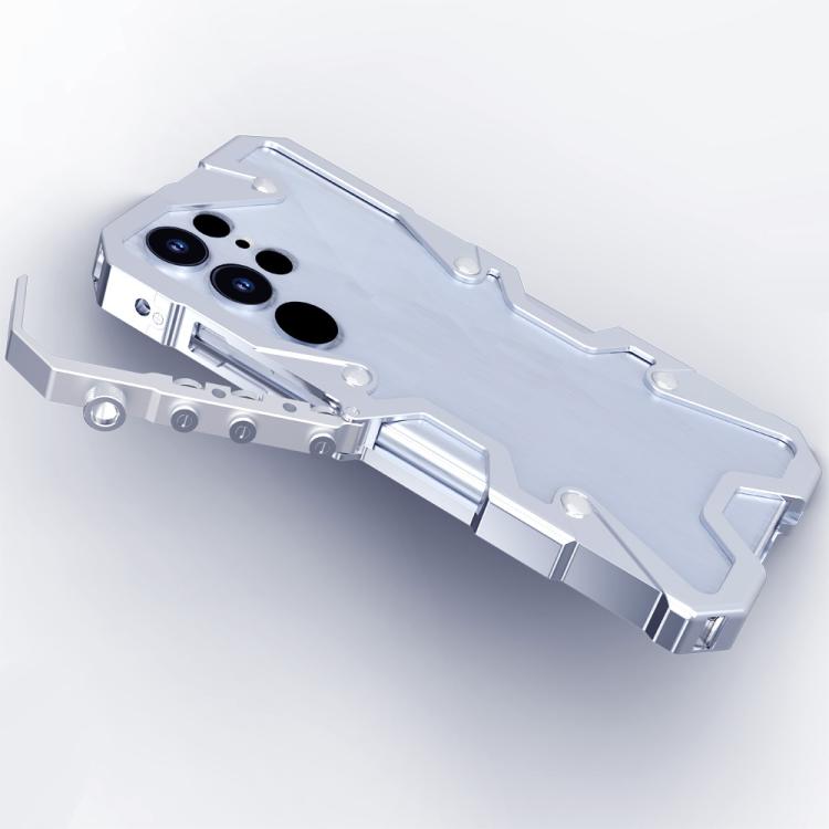 Trigger Design Hollow Metal Frame Phone Case with Lanyard, For Samsung Galaxy S25 FE 5G, For Samsung Galaxy S25 Edge 5G, For Samsung Galaxy S25 5G, For Samsung Galaxy S25+ 5G, For Samsung Galaxy S25 Ultra 5G, For Samsung Galaxy S24 FE 5G               ...