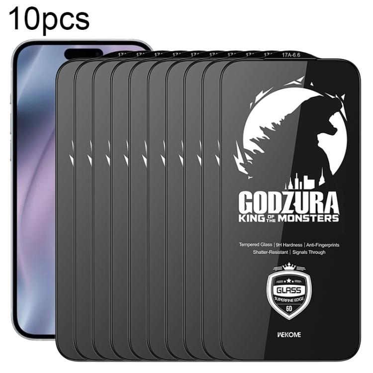 WK WTP-124 10pcs 6D Curved Ultra-Fine Edge HD Full-Screen Tempered Glass Film