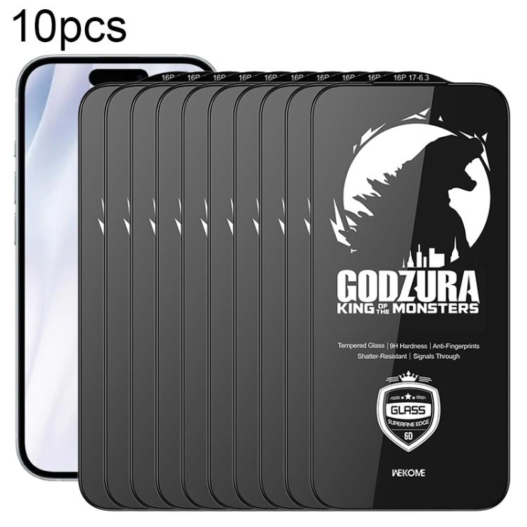 WK WTP-124 10pcs 6D Curved Ultra-Fine Edge HD Full-Screen Tempered Glass Film