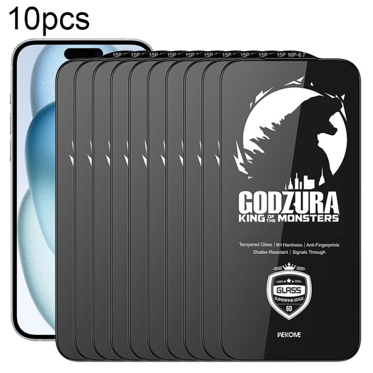 WK WTP-124 10pcs 6D Curved Ultra-Fine Edge HD Full-Screen Tempered Glass Film