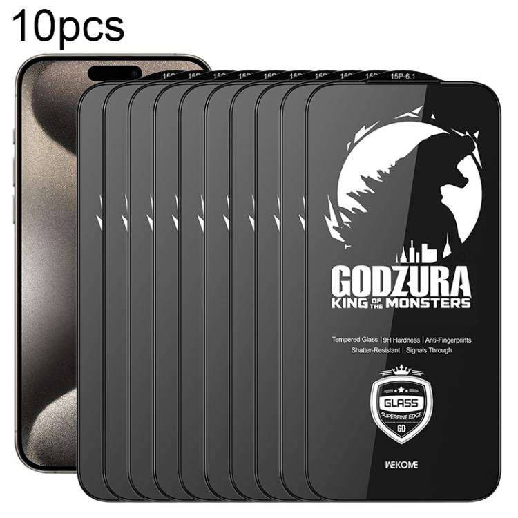 WK WTP-124 10pcs 6D Curved Ultra-Fine Edge HD Full-Screen Tempered Glass Film