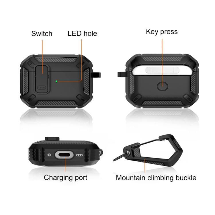 Shield Shockproof Earphone Protective Case with Hook