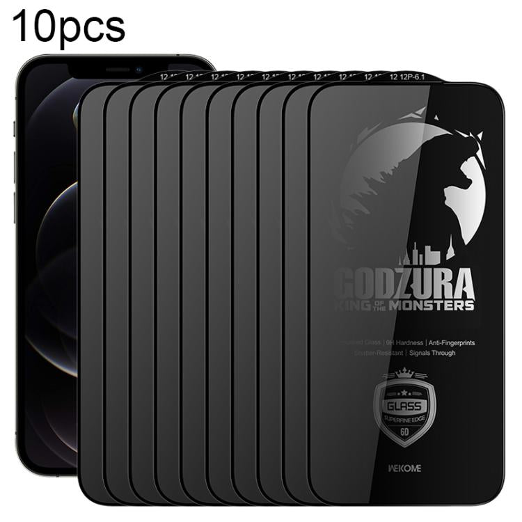 WK WTP-125 10pcs 6D Curved Ultra-Fine Edge Privacy Full-Screen Tempered Glass Film