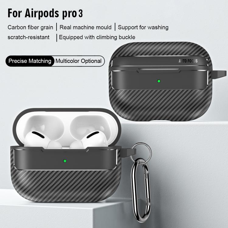 Carbon Fiber Texture Bluetooth Earphone Protective Case