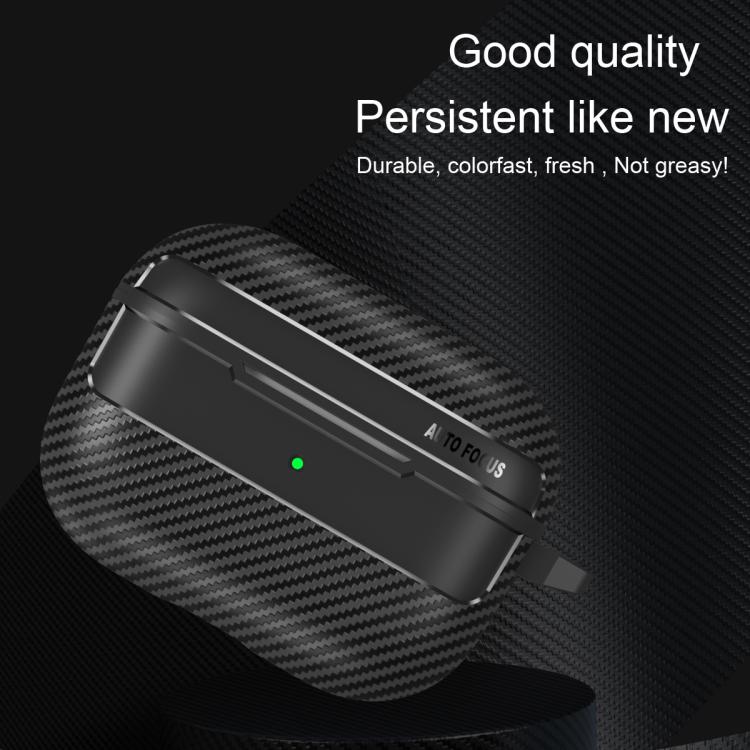 Carbon Fiber Texture Bluetooth Earphone Protective Case
