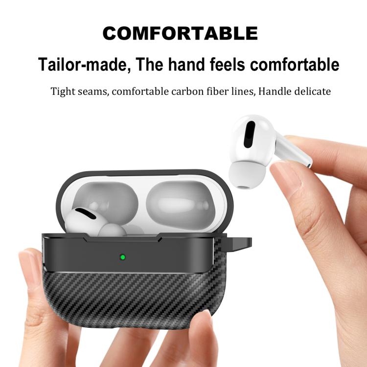 Carbon Fiber Texture Bluetooth Earphone Protective Case