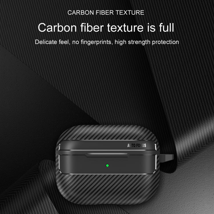 Carbon Fiber Texture Bluetooth Earphone Protective Case