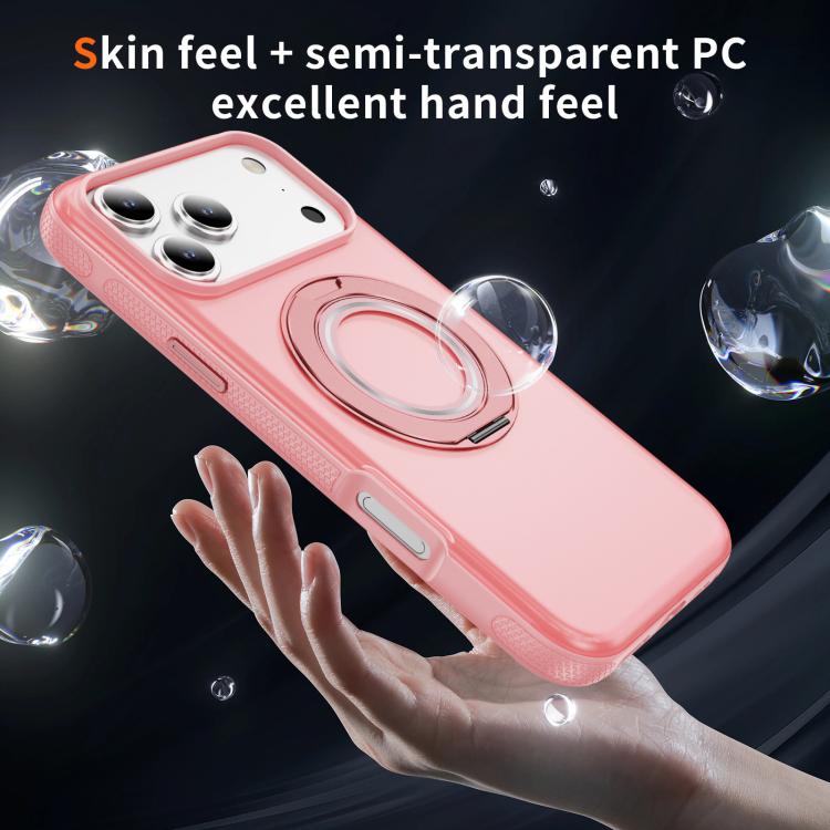 Skin Feel Translucent PC Gear Holder C MagSafe Phone Case