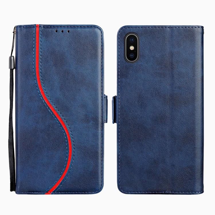 Side Buckle S Curve Leather Phone Case