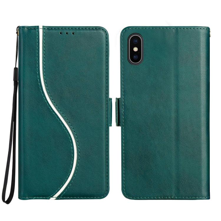 Side Buckle S Curve Leather Phone Case