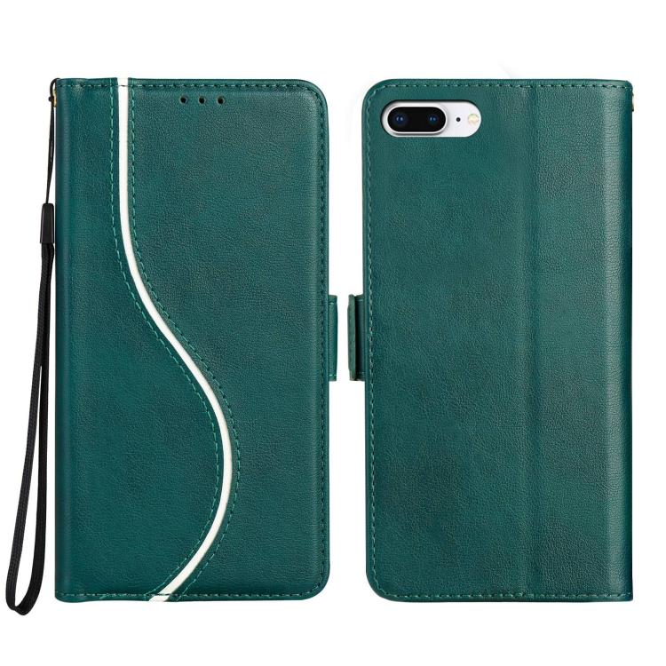 Side Buckle S Curve Leather Phone Case
