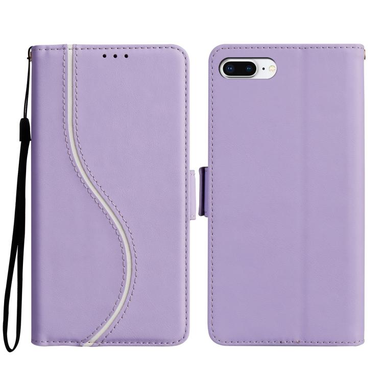 Side Buckle S Curve Leather Phone Case