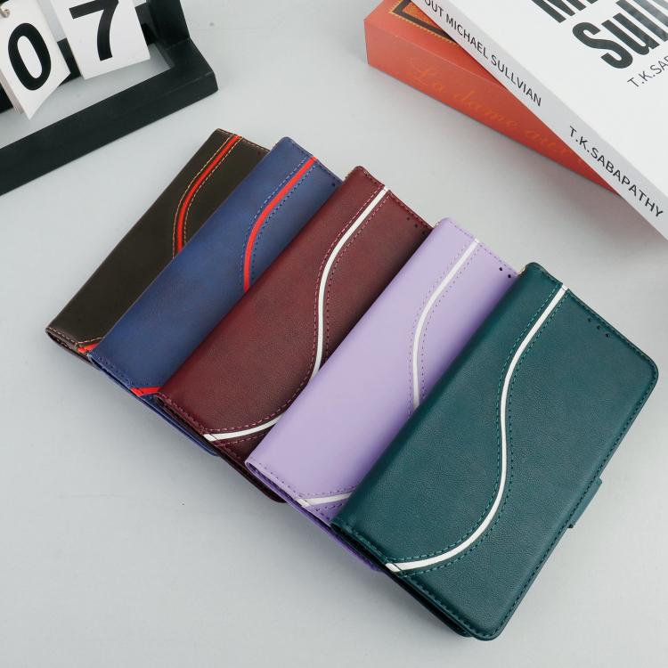 Side Buckle S Curve Leather Phone Case
