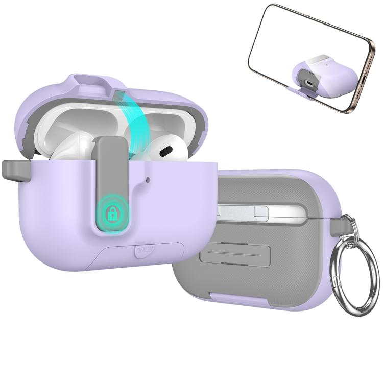 Auto Switch Lock Integrated Holder Wireless Earphone Case