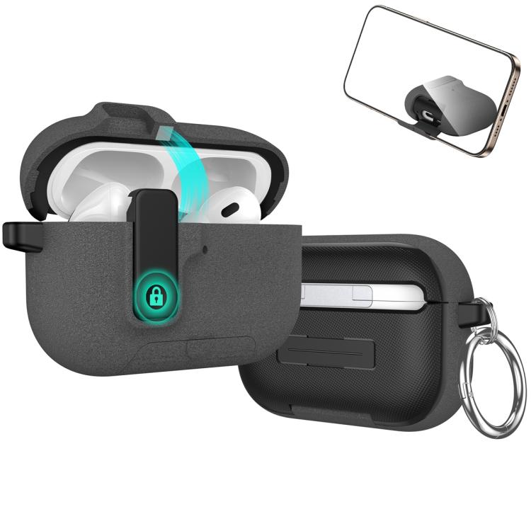 Auto Switch Lock Integrated Holder Wireless Earphone Case
