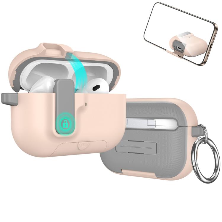 Auto Switch Lock Integrated Holder Wireless Earphone Case