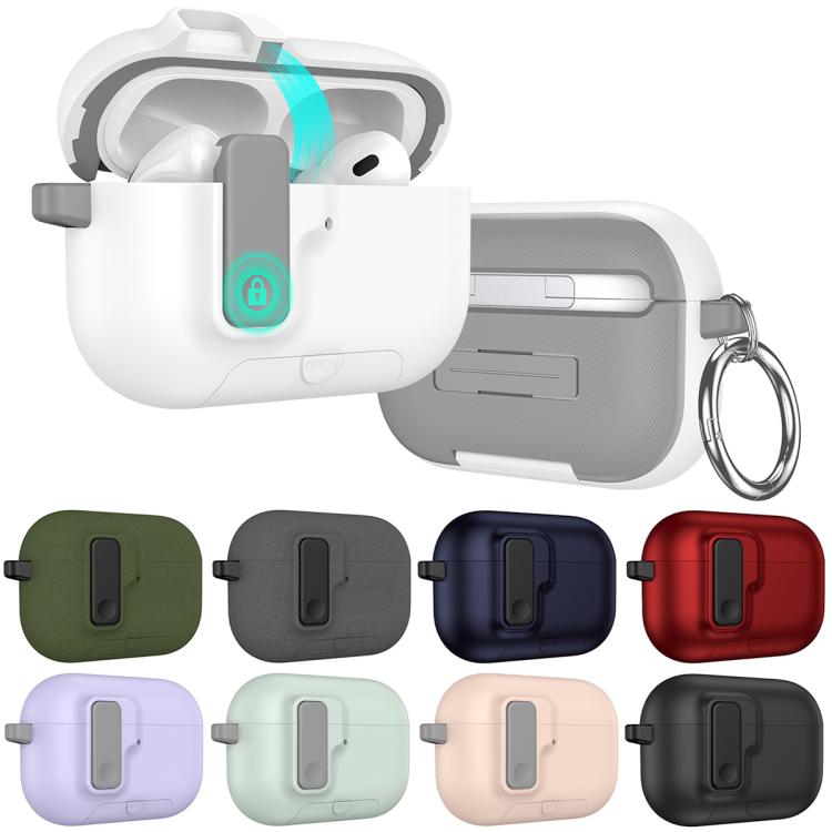 Auto Switch Lock Integrated Holder Wireless Earphone Case