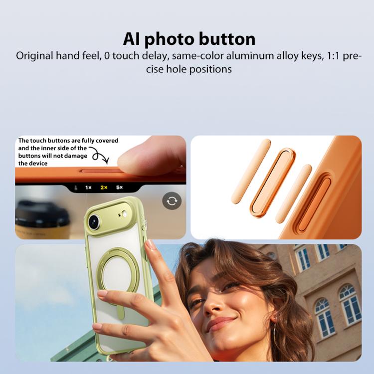 MOMAX Magsafe Magnetic Metal Rotating Holder Phone Case