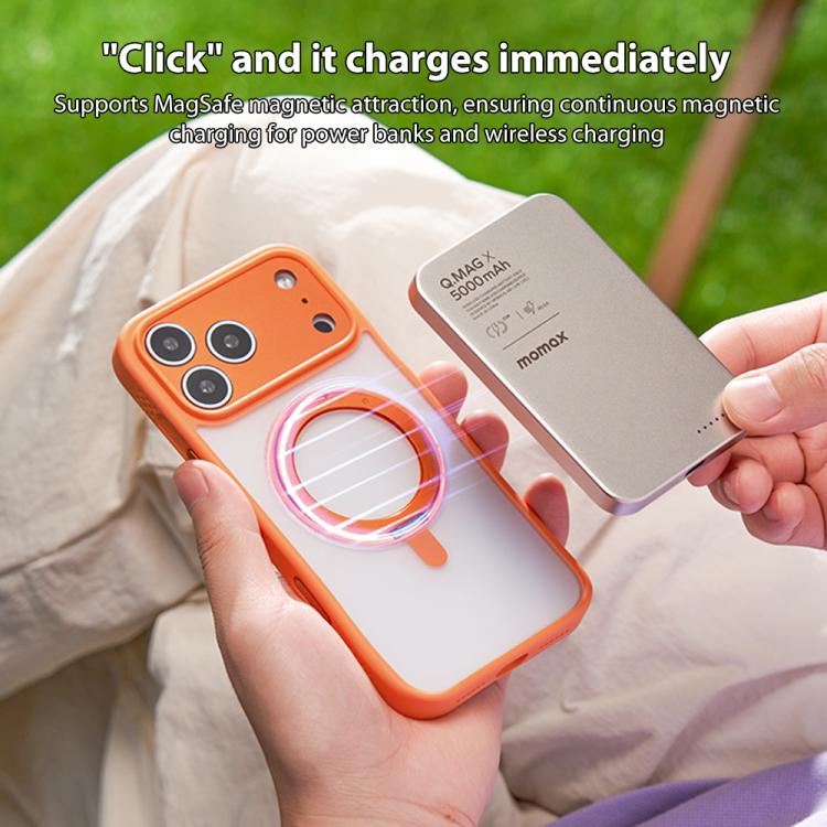MOMAX Magsafe Magnetic Metal Rotating Holder Phone Case