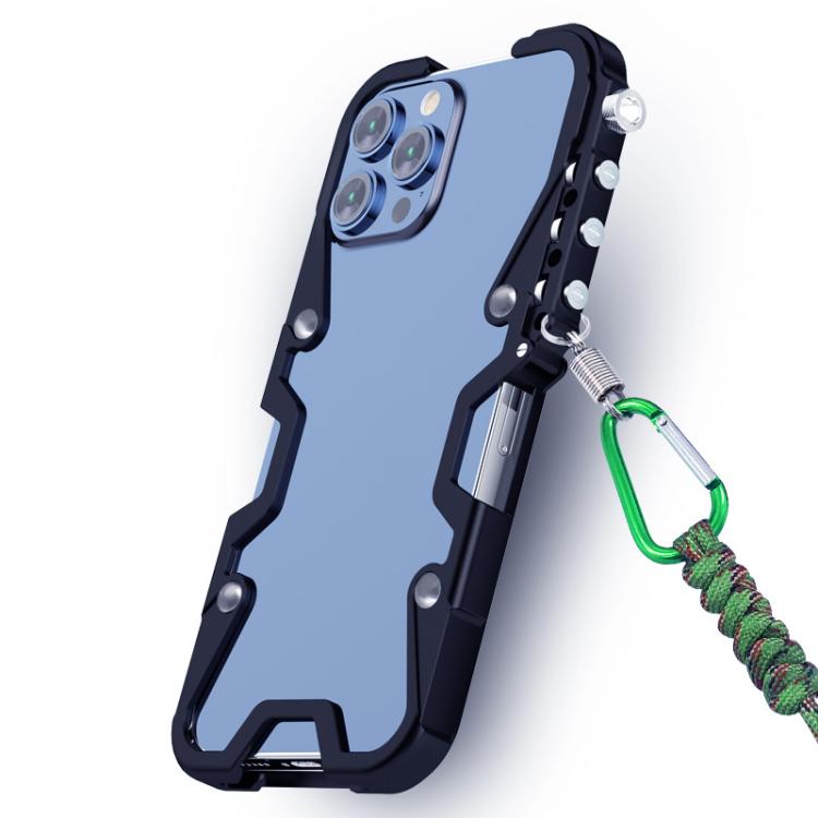 Trigger Design Hollow Metal Frame Phone Case with Lanyard