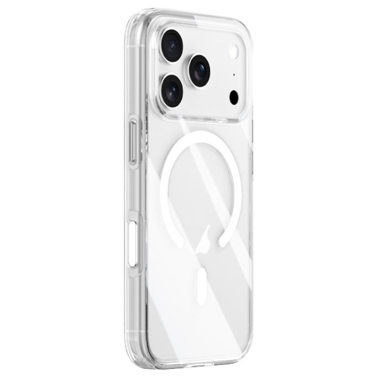ZGA Magsafe Metal AI Buttons Clear PC Hybrid TPU Phone Case