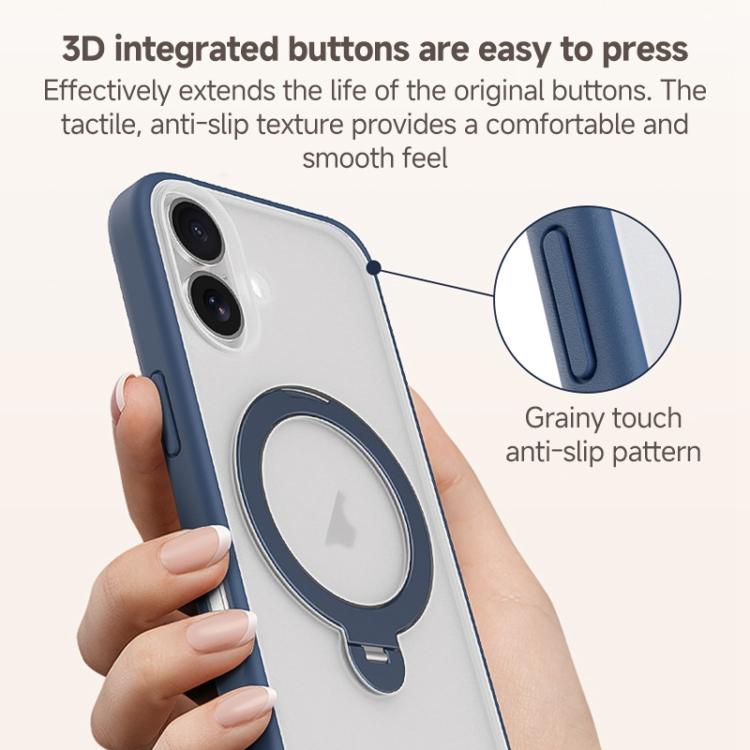 ZGA 360 Pivot Holder Magsafe PC Hybrid TPU Phone Case