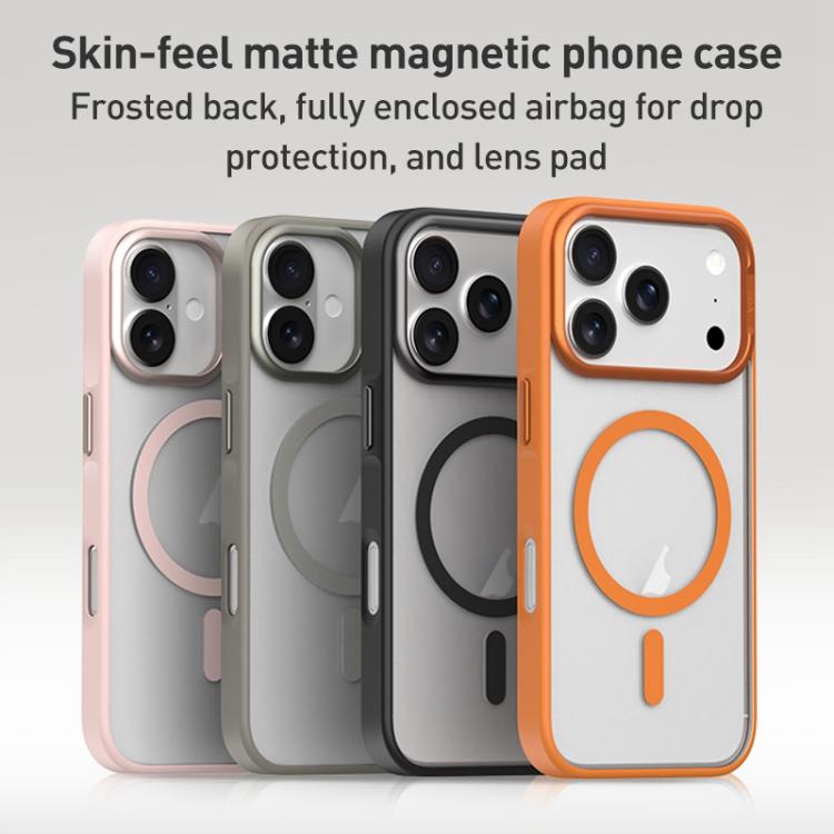 ZGA Matte Clear Magsafe PC Hybrid TPU Phone Case