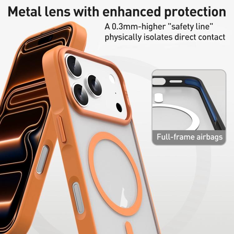 ZGA Matte Clear Magsafe PC Hybrid TPU Phone Case