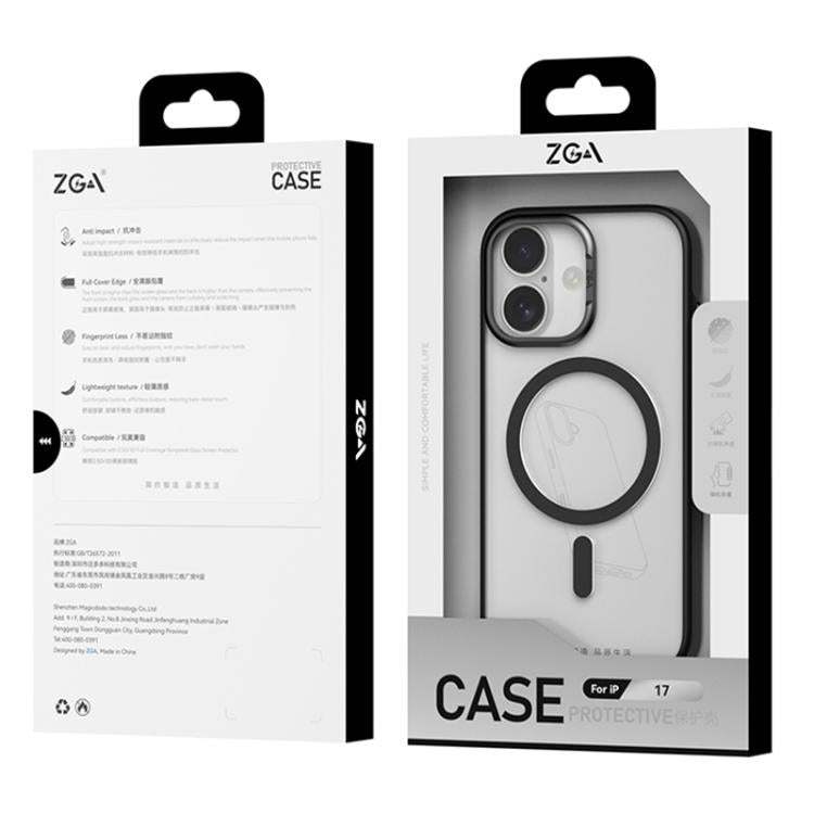 ZGA Matte Clear Magsafe PC Hybrid TPU Phone Case
