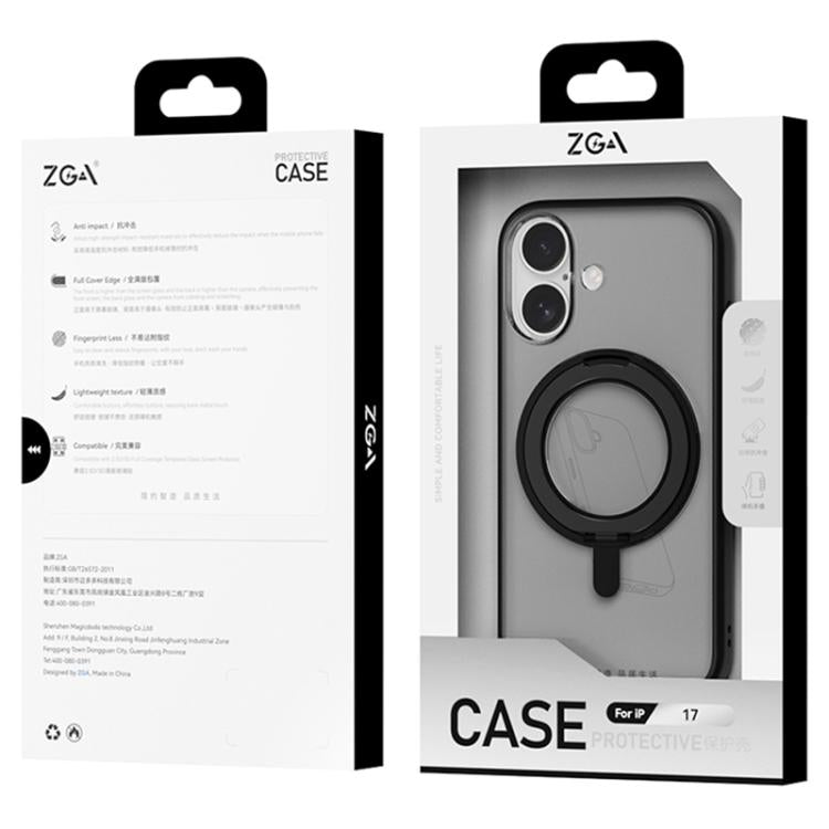 ZGA Feitian 360 Rotation Holder Magsafe PC Hybrid TPU Phone Case
