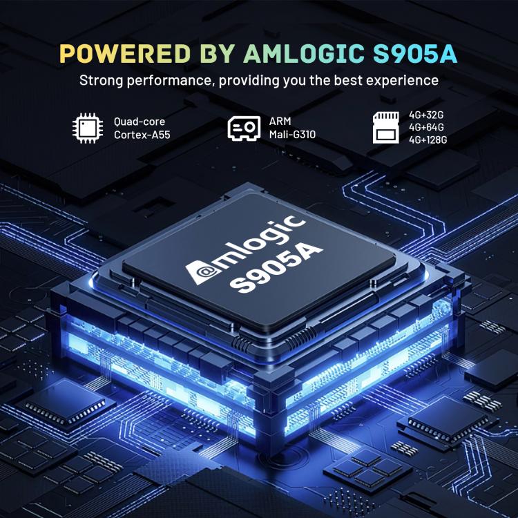 HK1 RBOX X50 Android 14 Smart TV Box with Remote Control, Amlogic S905A Quad-Core