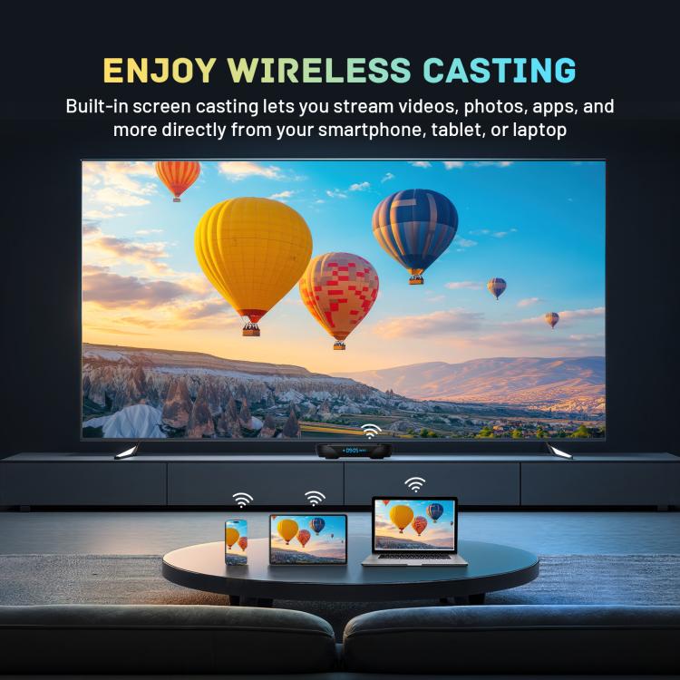 HK1 RBOX X50 Android 14 Smart TV Box with Remote Control, Amlogic S905A Quad-Core