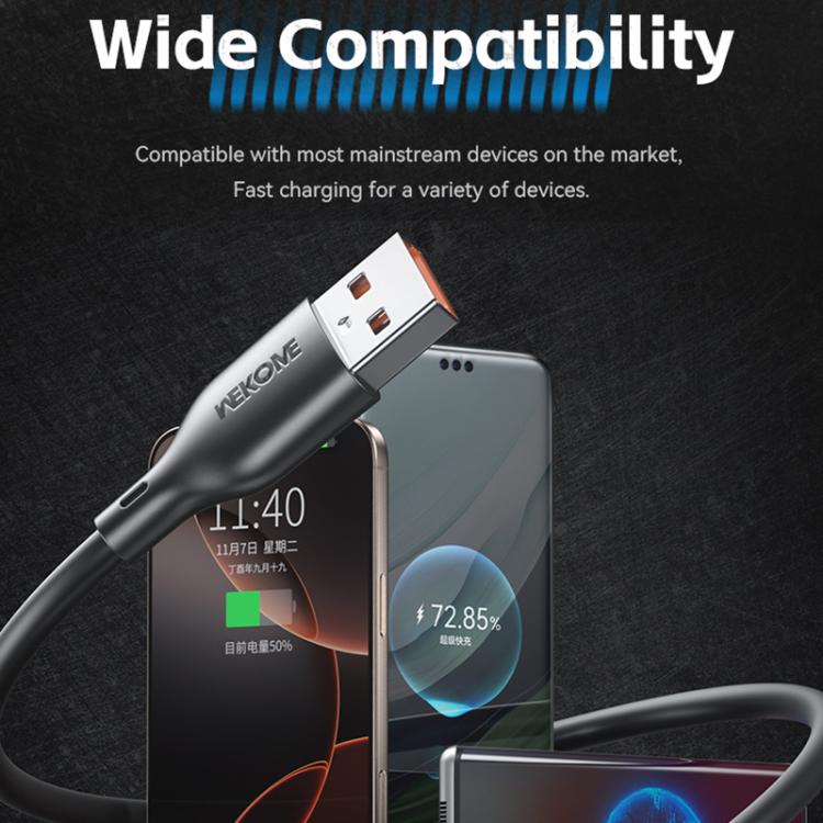 WK WDC-116i 12W USB to 8 Pin Fast Charging Data Cable, Length: 1m