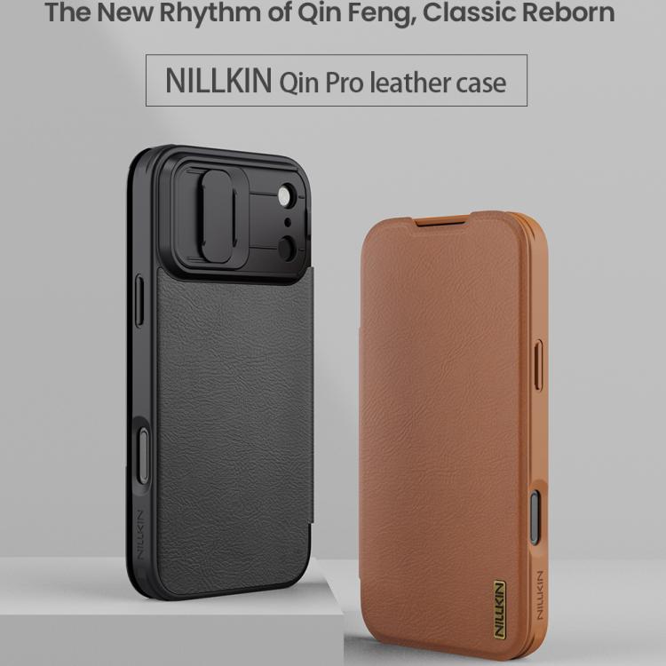 NILLKIN QIN Series Pro Sliding Camera Cover Design Leather Phone Case