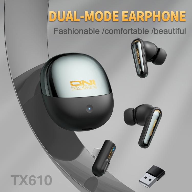 ONIKUMA TX610 Dual Mode 2.4G Receiver and Wireless Bluetooth Earphone
