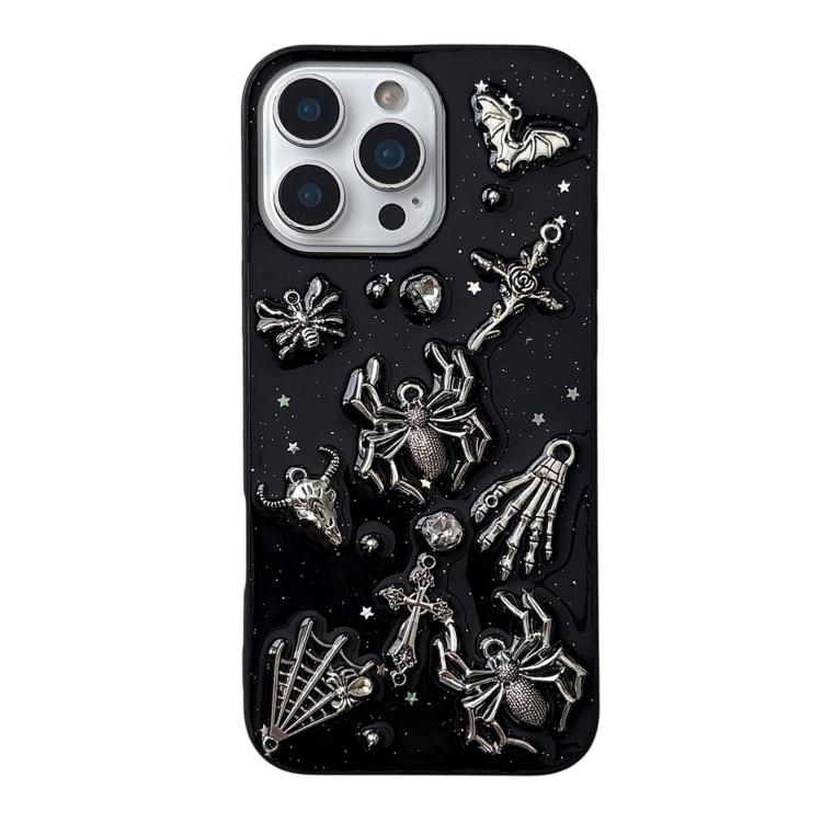 Dark-Style Spider Epoxy Acrylic Hybrid TPU Phone Case